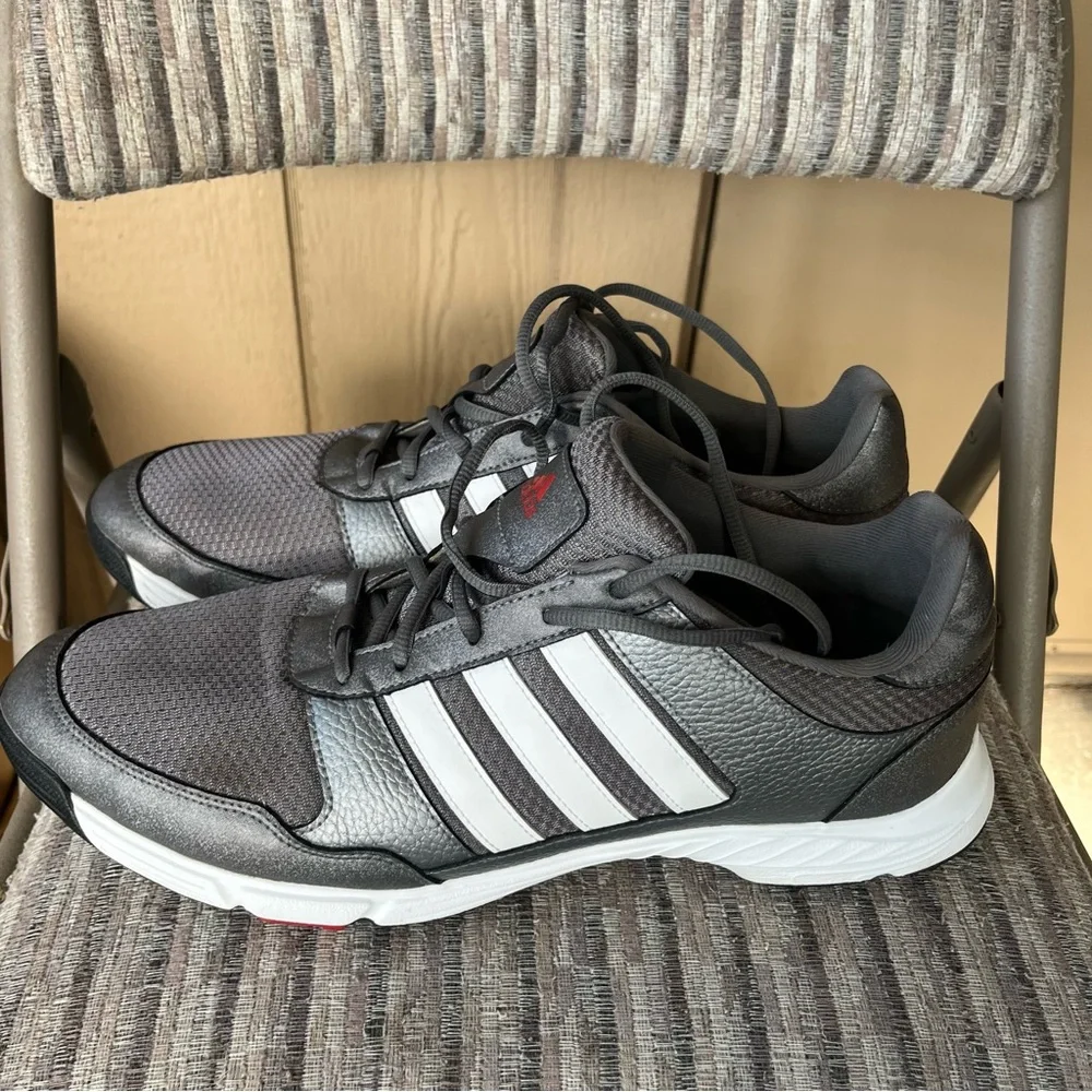 Adidas Men’s Golf Shoes Spiked Gray Size 12.5